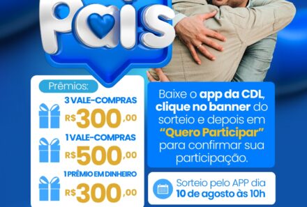 SEU PAI MERECE UM PRESENTE, E VOCÊ PODE GANHAR! 💙